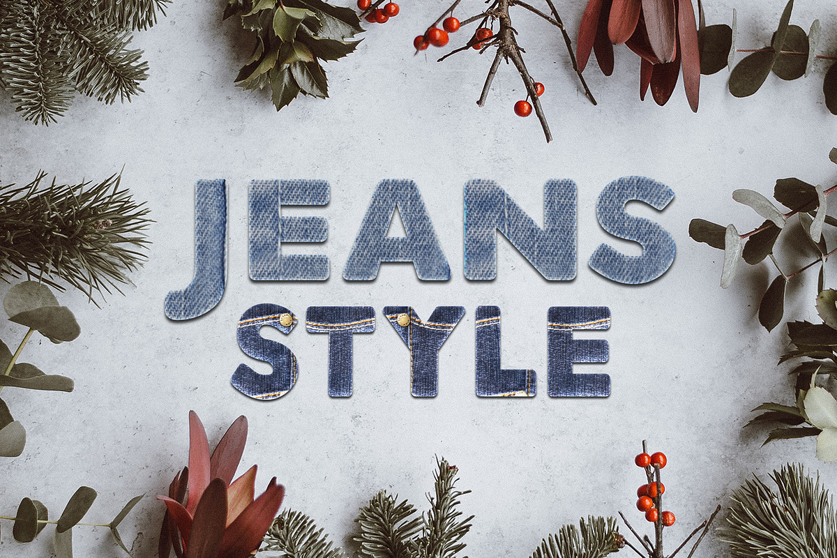 36 Jeans Style Text Effect in Add-Ons - product preview 8