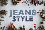36 Jeans Style Text Effect