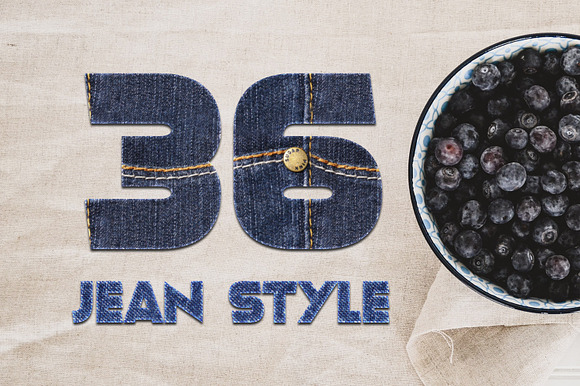 36 Jeans Style Text Effect in Add-Ons - product preview 3