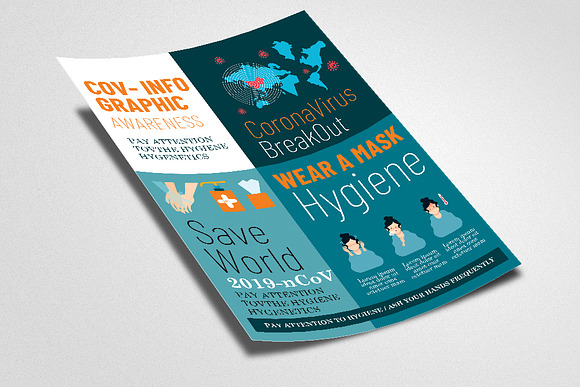 Corona Virus Precaution Flyer in Flyer Templates - product preview 1