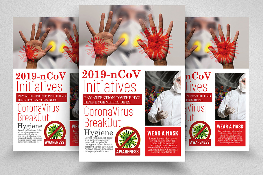 Coronavirus safety Initiatives Flyer in Flyer Templates - product preview 8
