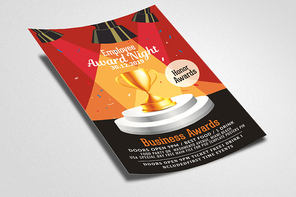 Employee Award Night Flyer in Flyer Templates - product preview 1