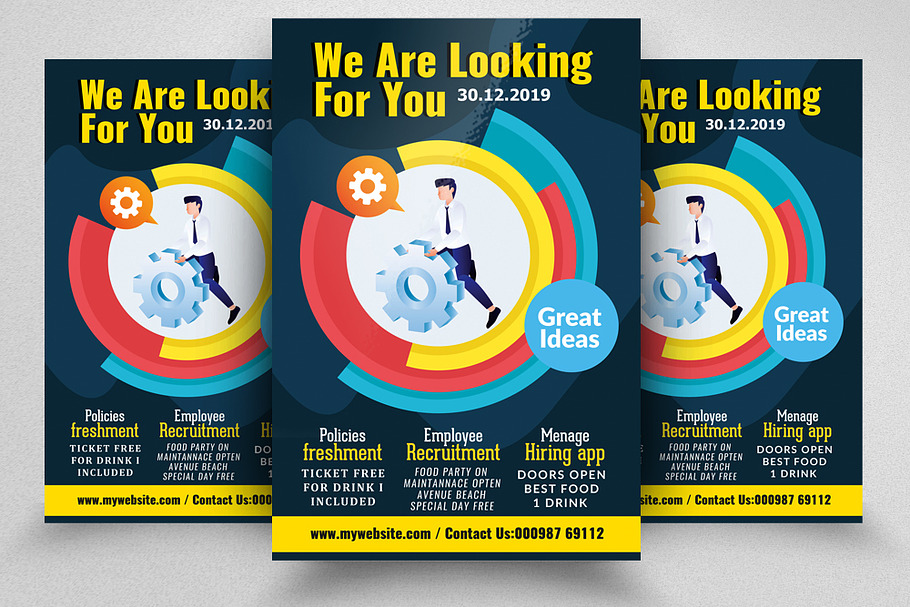 Hiring & Job Fair Thai Flyer in Flyer Templates - product preview 8