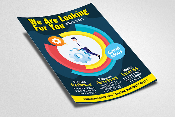 Hiring & Job Fair Thai Flyer in Flyer Templates - product preview 1