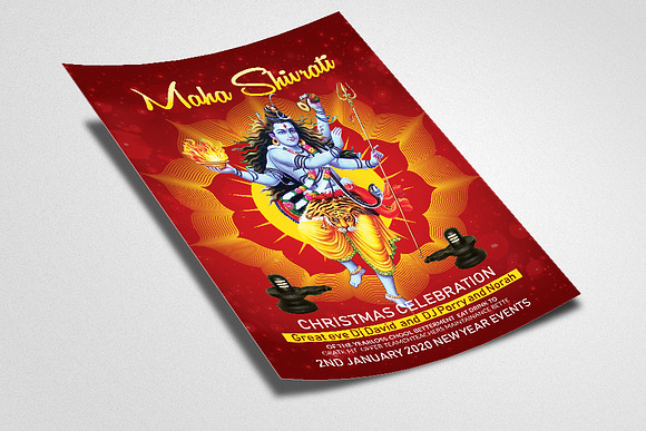 Shivrati Hindu Event Flyer/Poster in Flyer Templates - product preview 1