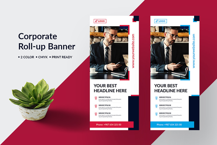 Corporate Rollup Banner in Flyer Templates - product preview 8