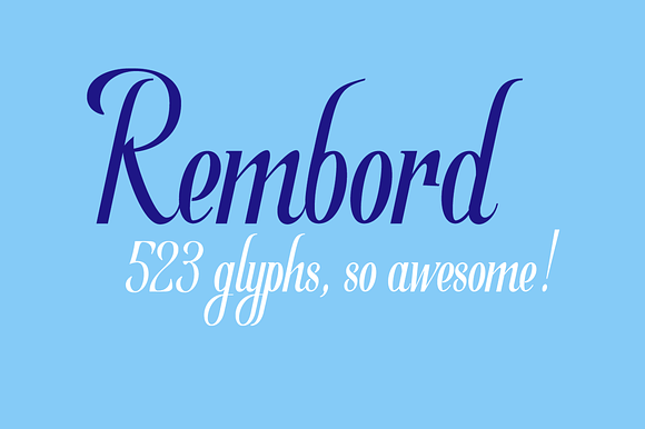 Rembord in Script Fonts - product preview 7