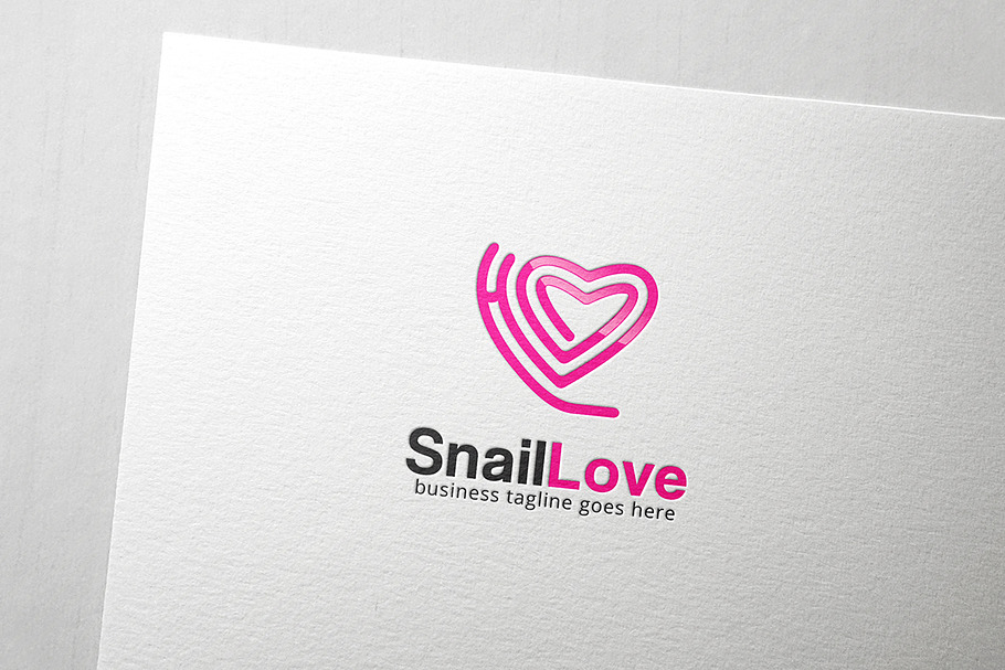 Snail Love Logo in Logo Templates - product preview 8
