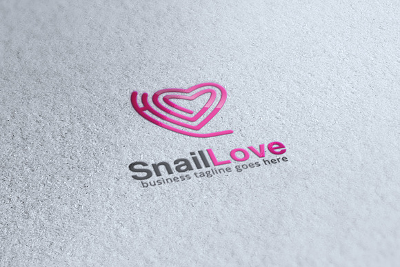 Snail Love Logo in Logo Templates - product preview 1