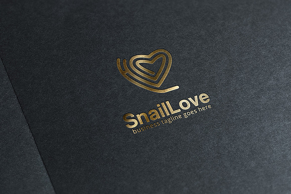 Snail Love Logo in Logo Templates - product preview 2