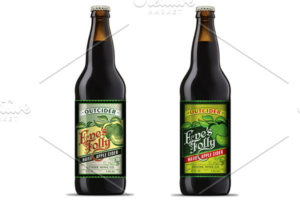 Apple Cider Packaging Label-Line Art