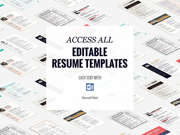 Resume Template Kiania in Resume Templates - product preview 8