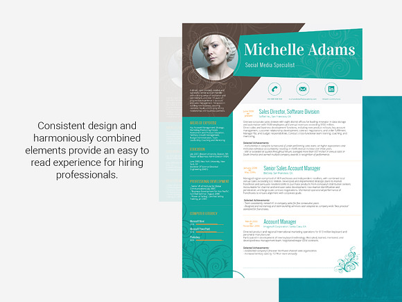 Resume Template Kitalpha in Resume Templates - product preview 2