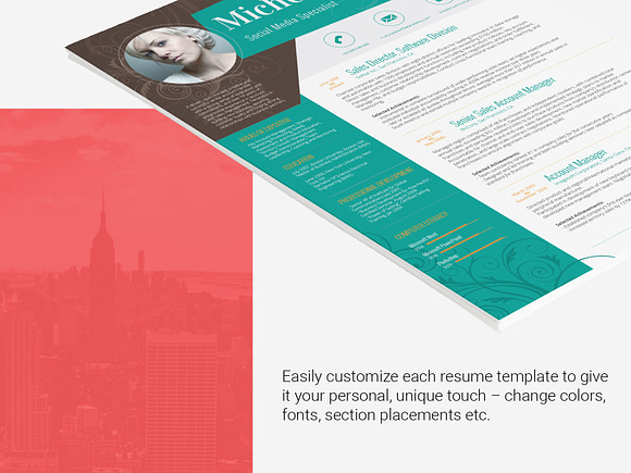 Resume Template Kitalpha in Resume Templates - product preview 4