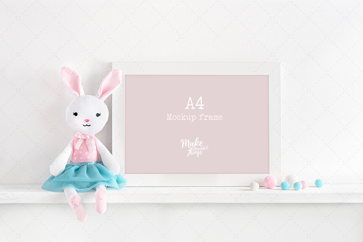 A4 nursery frame mockup in Print Mockups - product preview 8