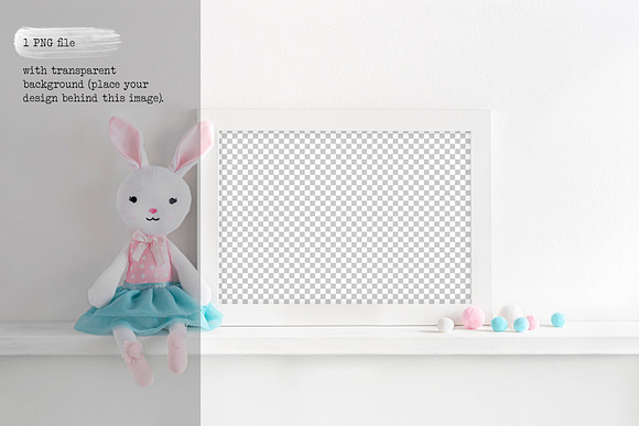 A4 nursery frame mockup in Print Mockups - product preview 3