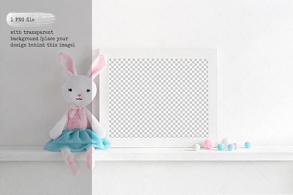 8x10 nursery frame mockup in Print Mockups - product preview 3