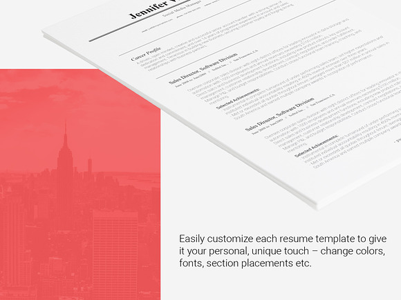 Resume Template Seren in Resume Templates - product preview 4
