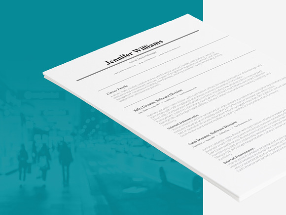 Resume Template Seren in Resume Templates - product preview 7