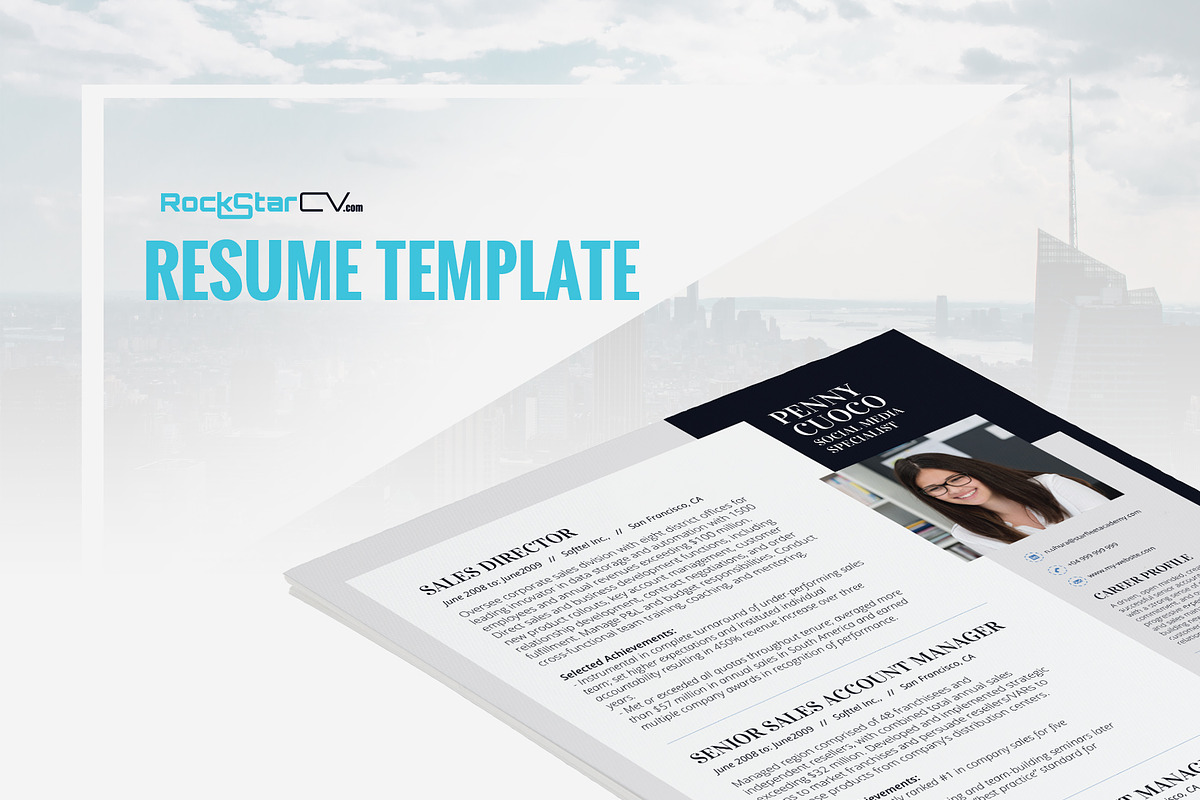 Resume Template Shanira in Resume Templates - product preview 8