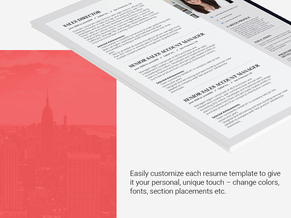 Resume Template Shanira in Resume Templates - product preview 4