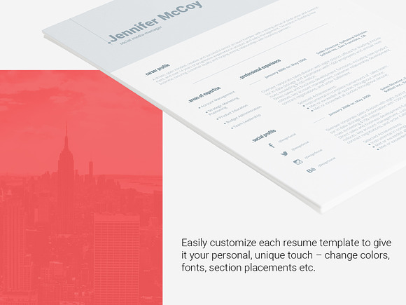Resume Template Shona in Resume Templates - product preview 4