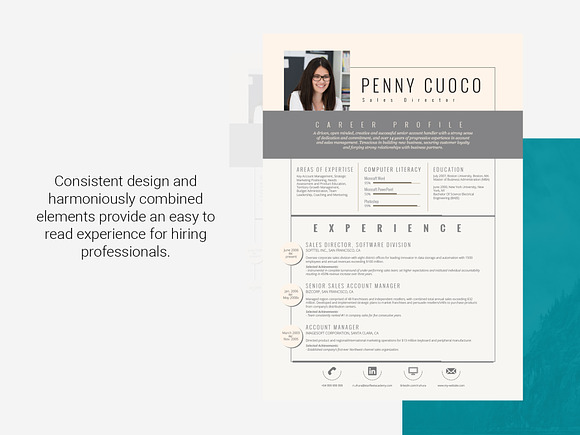Resume Template Sirius in Resume Templates - product preview 2