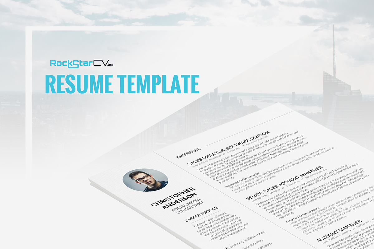 Resume Template Synnove in Resume Templates - product preview 8