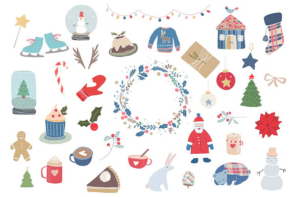 Cozy Christmas hand drawn graphics in Illustrations - product preview 1