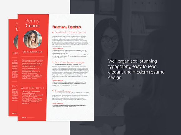 Resume Template Tucana in Resume Templates - product preview 2