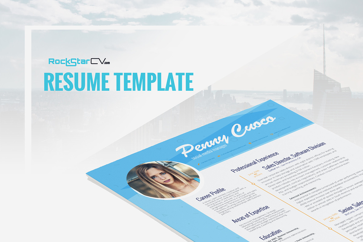 Resume Template Venatici in Resume Templates - product preview 8