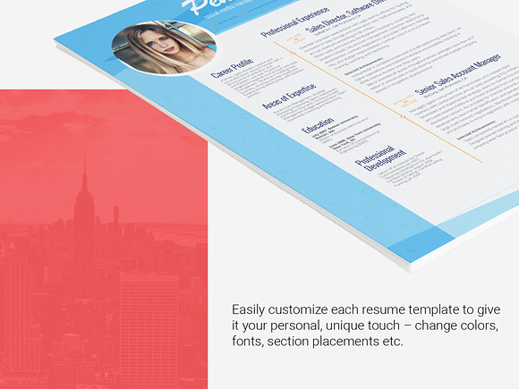 Resume Template Venatici in Resume Templates - product preview 4