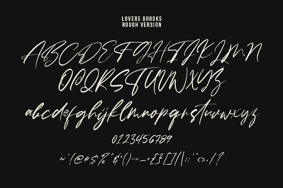 Lovers Brooks SVG Brush Font Sans in Display Fonts - product preview 5