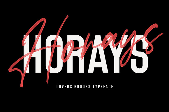Lovers Brooks SVG Brush Font Sans in Display Fonts - product preview 8
