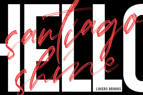 Lovers Brooks SVG Brush Font Sans in Display Fonts - product preview 12