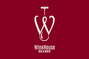 Wine house logo. Letter W logo.