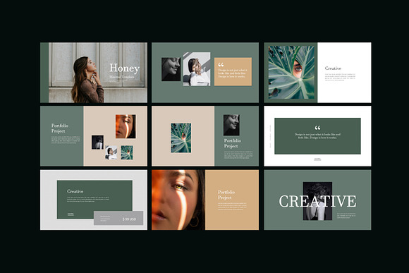 HONEY Lookbook - Powerpoint in PowerPoint Templates - product preview 6