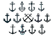 Vintage marine anchors