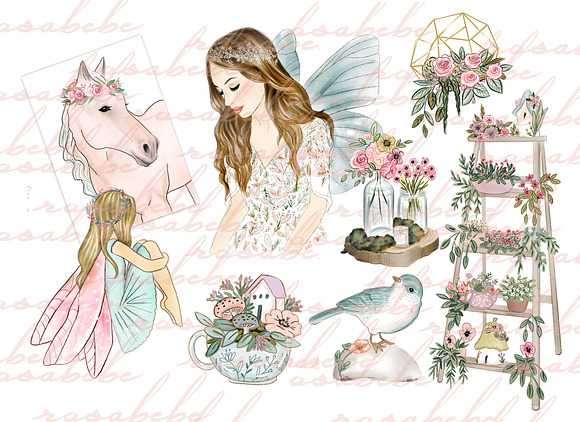 Fairy clipart set in Icons - product preview 2