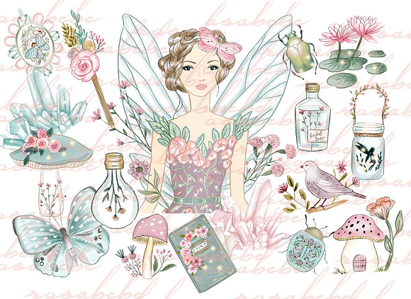 Fairy clipart set in Icons - product preview 1