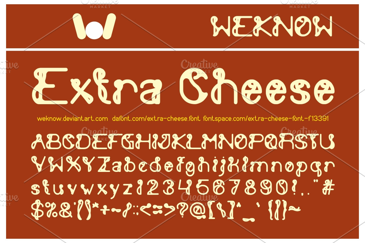 Extra Cheese font in Display Fonts - product preview 8