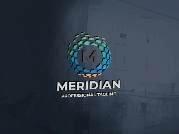 Meridian Letter M Logo in Logo Templates - product preview 1
