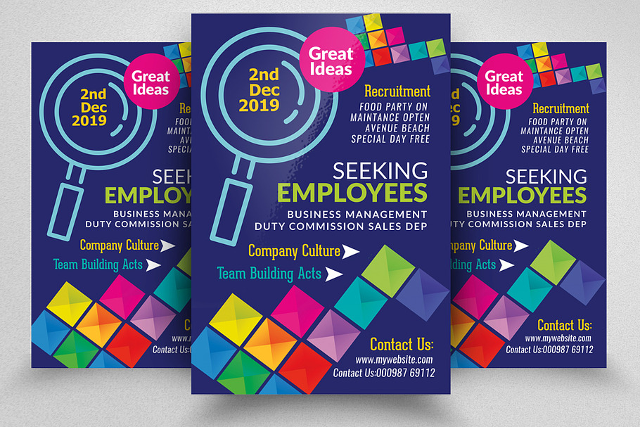 Business Recruitment Flyer Psd in Flyer Templates - product preview 8