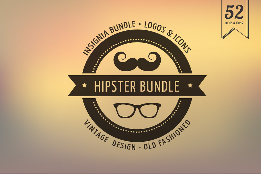 Hipster Icons / Badge / Insignia in Logo Templates - product preview 8