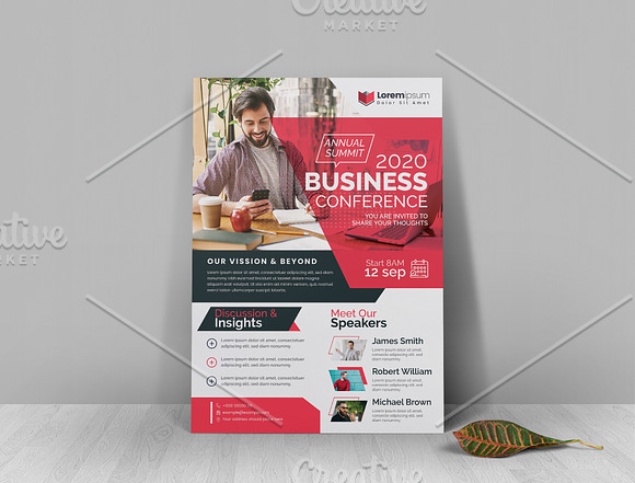 Annual Conference Flyer in Flyer Templates - product preview 1