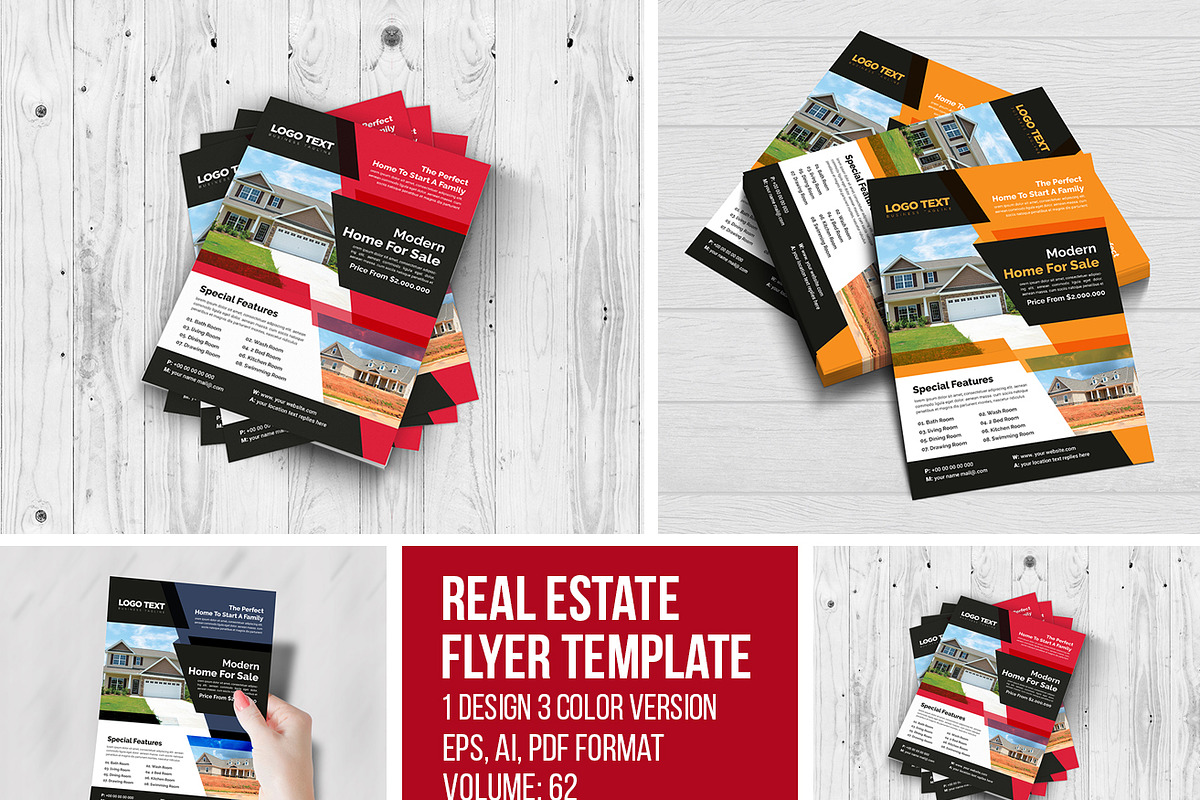 Modern Real Estate Flyer Template in Flyer Templates - product preview 8