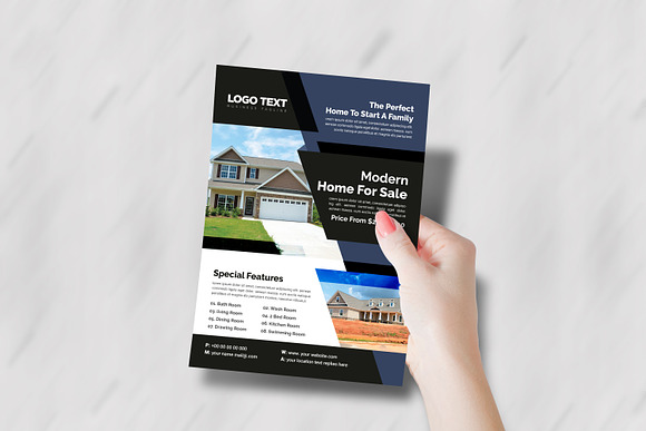 Modern Real Estate Flyer Template in Flyer Templates - product preview 1