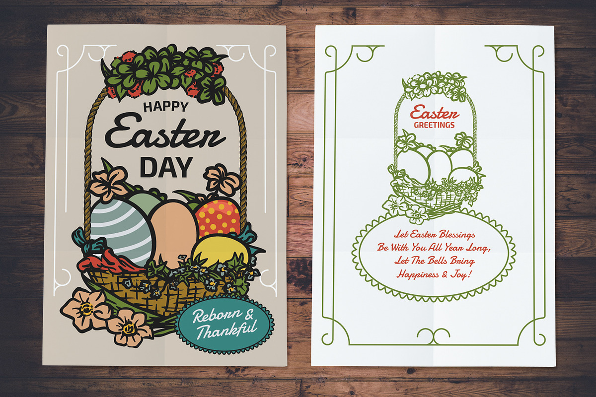 2 Sides Easter Greetings Flyer in Flyer Templates - product preview 8
