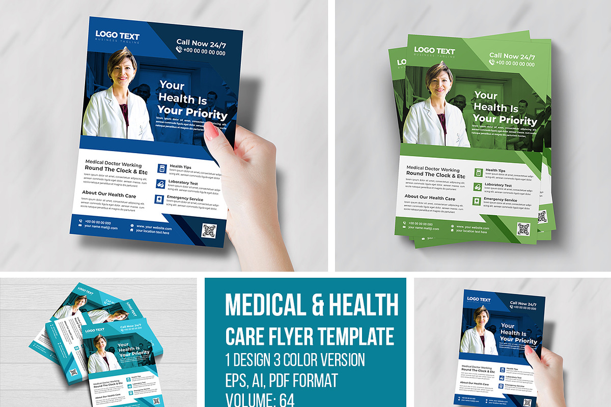 Medical Flyer Templates in Flyer Templates - product preview 8
