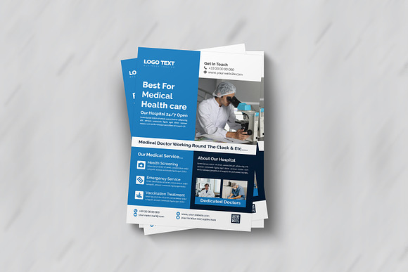 Medical & Health Care Flyer Template in Flyer Templates - product preview 2